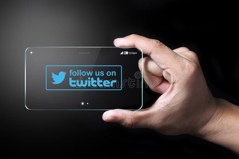 Podąża my na świergot ikonie fotografia royalty free