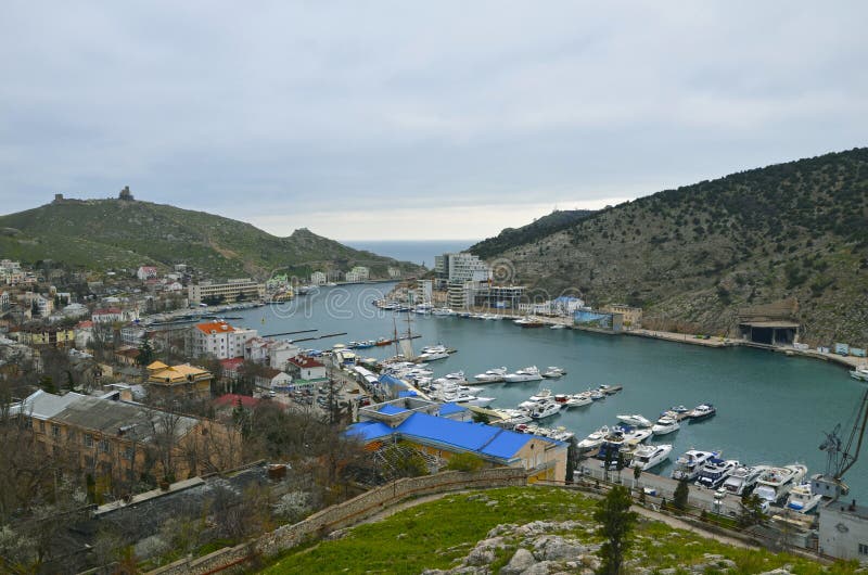 Pogodny Balaclava W Lecie Crimea Zdjęcie Stock - Obraz złożonej z