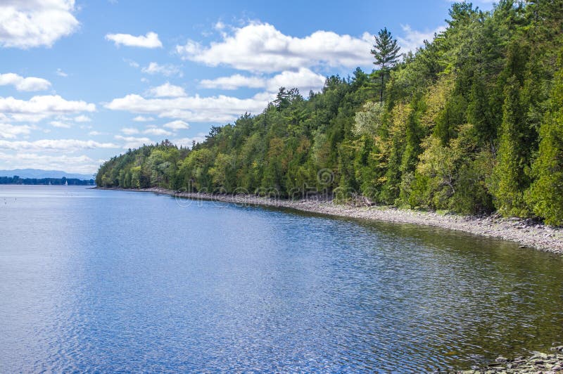 Point Au Roche State Park stock photo. Image of rock 59892484