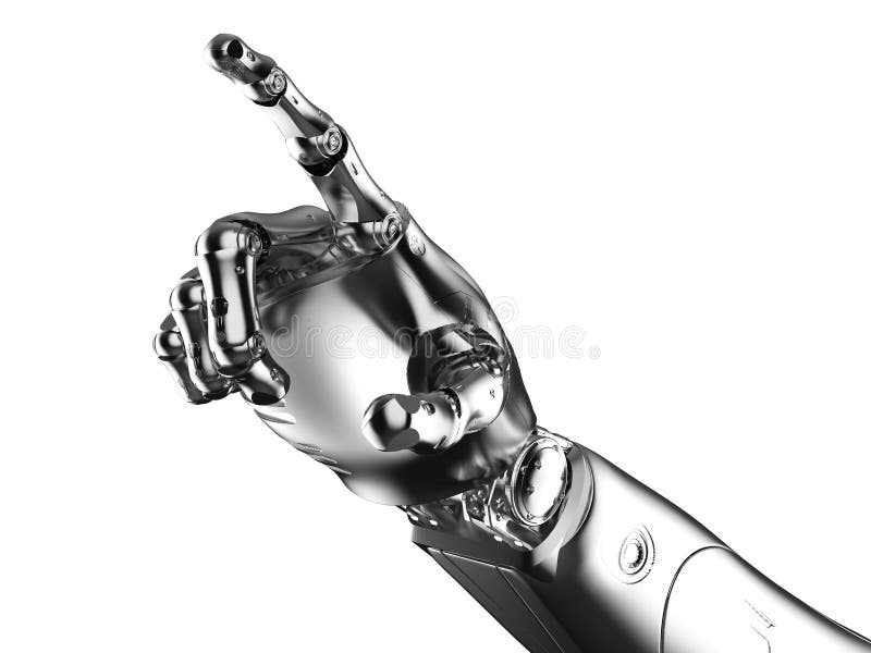 Point de main de robot illustration libre de droits Point de main de robot illustration libre de droits