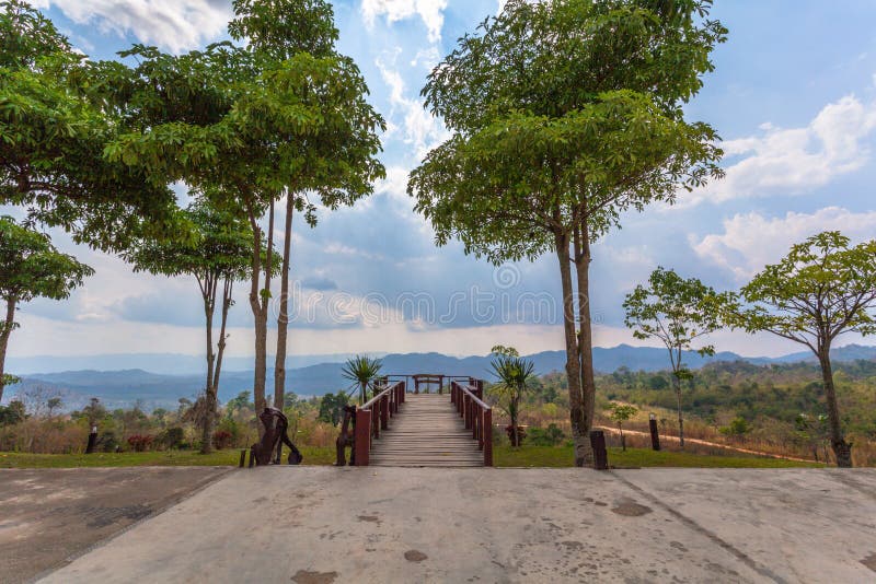 Point de vue Kanchanaburi de Nean Sawan photo libre de droits