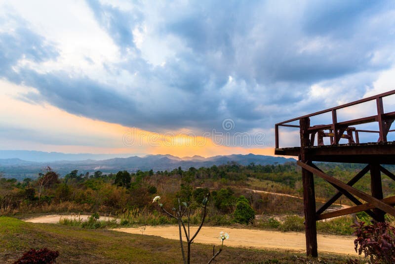 Point de vue Kanchanaburi de Nean Sawan photo stock