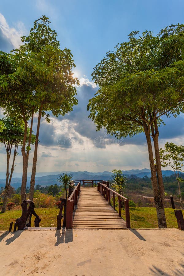 Point de vue Kanchanaburi de Nean Sawan photo libre de droits
