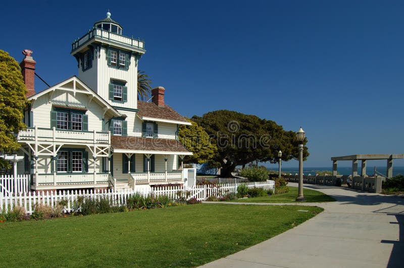 Point Fermin Lighthouse stock photo. Image of light, coastline 8249838