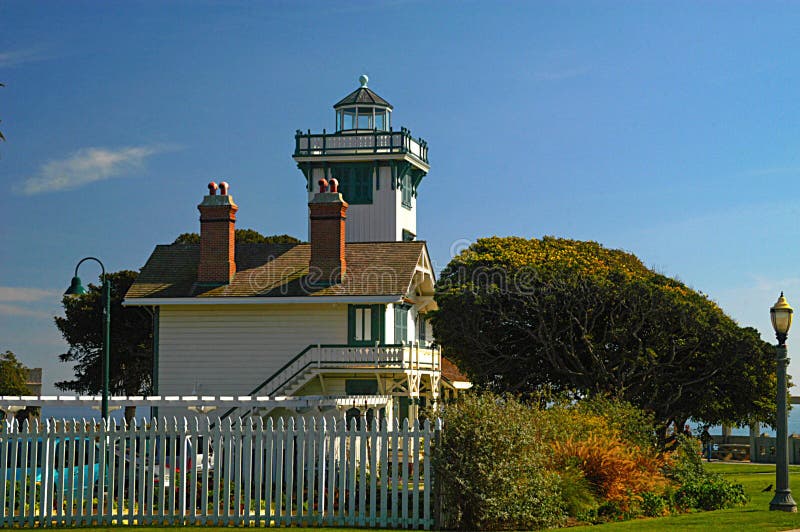 Point Fermin Lighthouse stock image. Image of picket 110106777