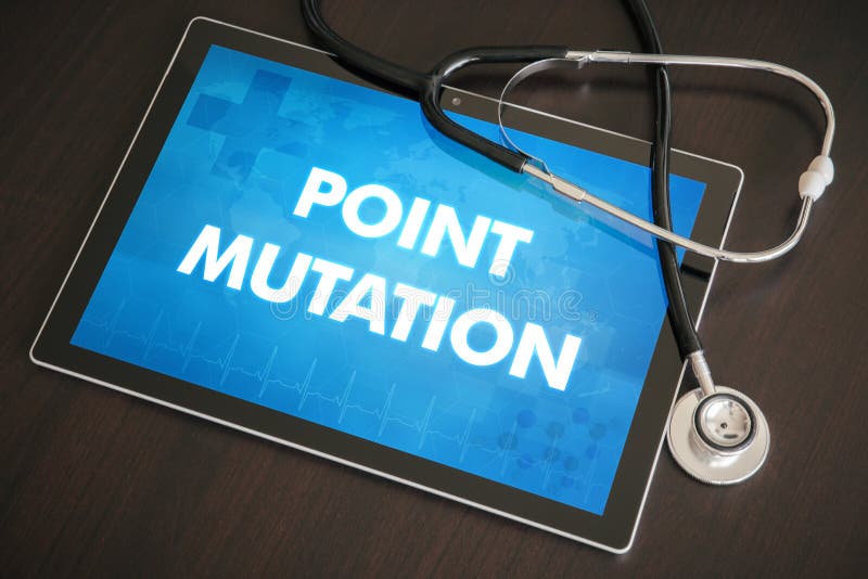 Point mutation (genetic disorder) diagnosis medical concept on t royalty free stock photo Point mutation (genetic disorder) diagnosis medical concept on t royalty free stock photo