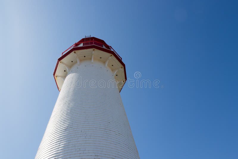 Point Prim Light House Museum in PEI. View looking up at the Point Prim Light House Museum from the bottom in PEI, Canada stock photos Point Prim Light House Museum in PEI. View looking up at the Point Prim Light House Museum from the bottom in PEI, Canada stock photos
