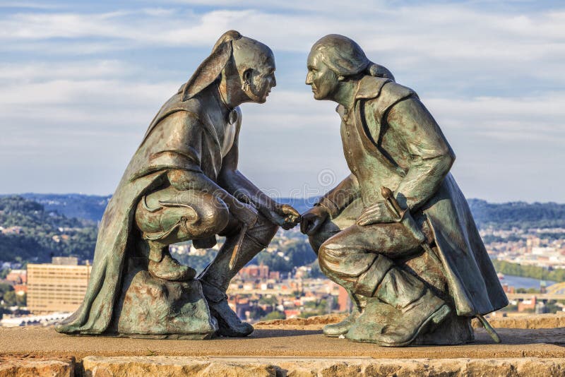 Point of view - monument in Pittsburgh, USA