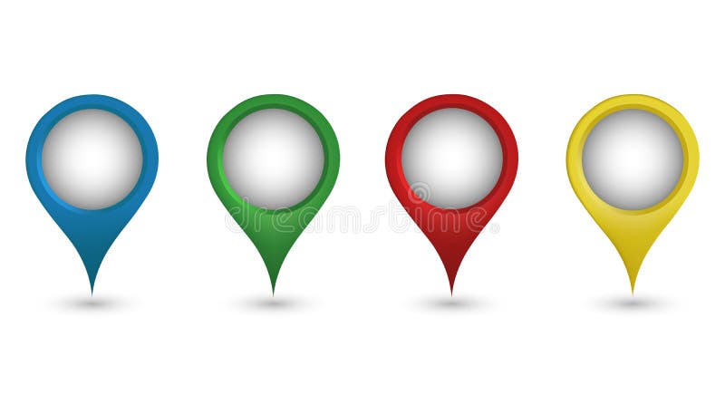 Vector map pointer stock illustration
