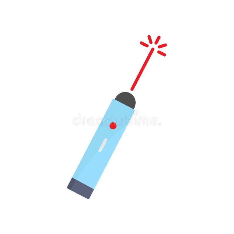 Pointer laser icon. Icon related to electronic, technology. Flat icon style royalty free illustration