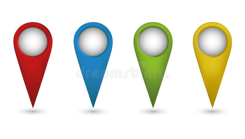 Vector map pointer vector illustration