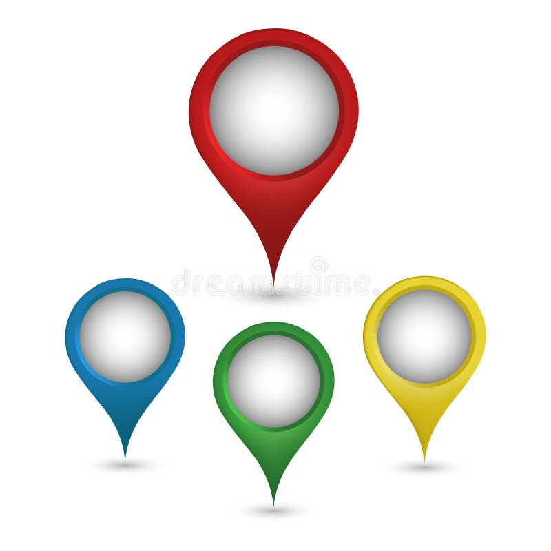 Vector map pointer stock illustration