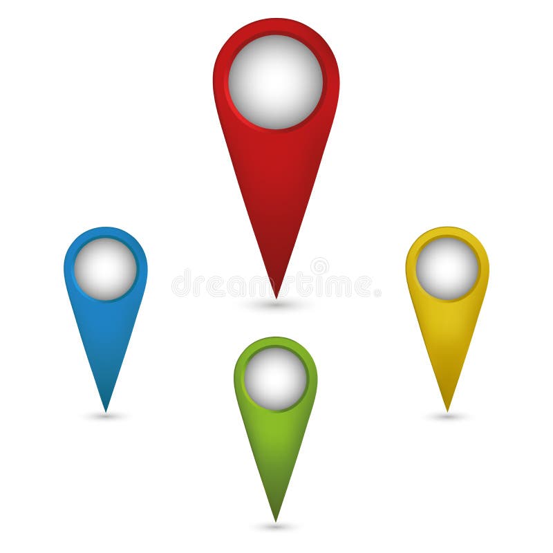 Vector map pointer stock illustration