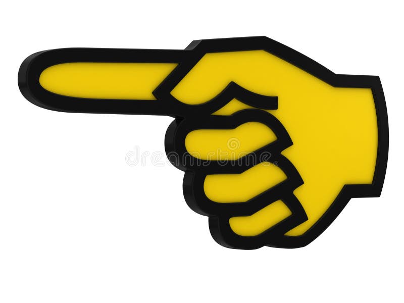 The Pointer Turns into a Hand Stock Illustration Illustration of