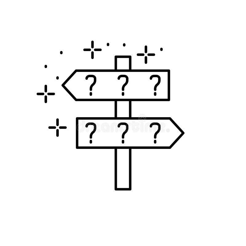 Pointers, questions icon. Element of gap icon vector illustration Pointers, questions icon. Element of gap icon vector illustration