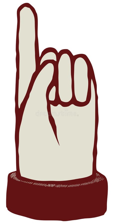 Pointing finger stock illustration. Illustration of operation - 27809440