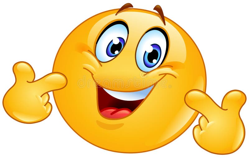 Pointing at himself emoticon vector illustration Pointing at himself emoticon vector illustration