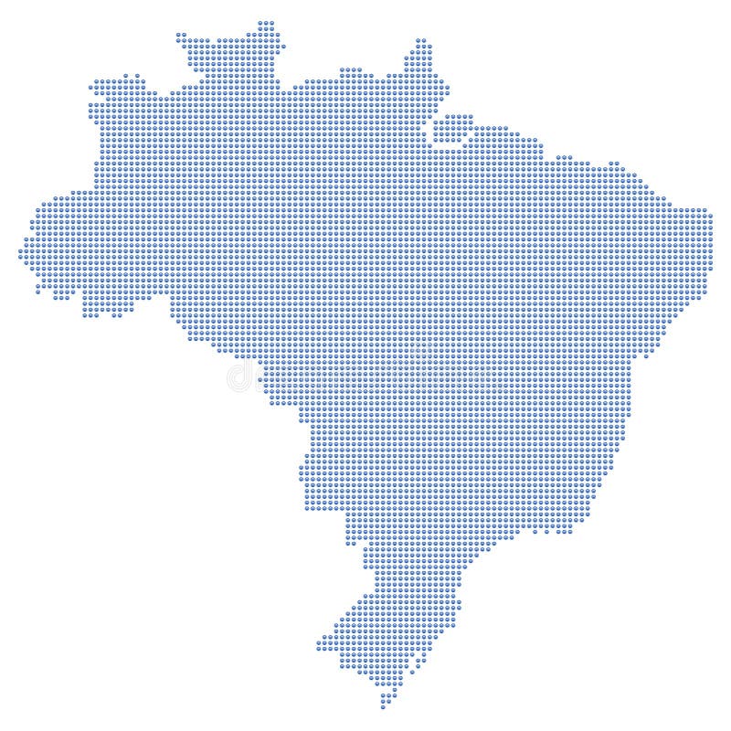 Brazil map formed by dots. Vector illustration. Brazil map formed by dots. Vector illustration.