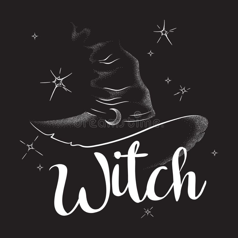 Witch Hat Tattoo Stock Illustrations – 975 Witch Hat Tattoo Stock  Illustrations, Vectors & Clipart - Dreamstime