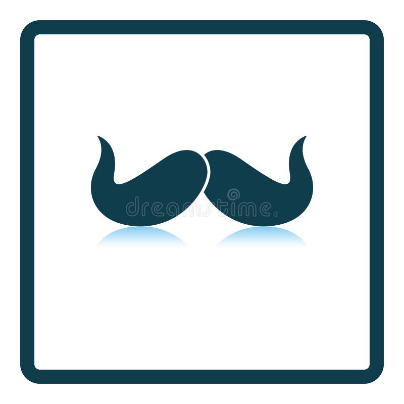 Poirot Mustache Icon stock vector. Illustration of detective - 209261061