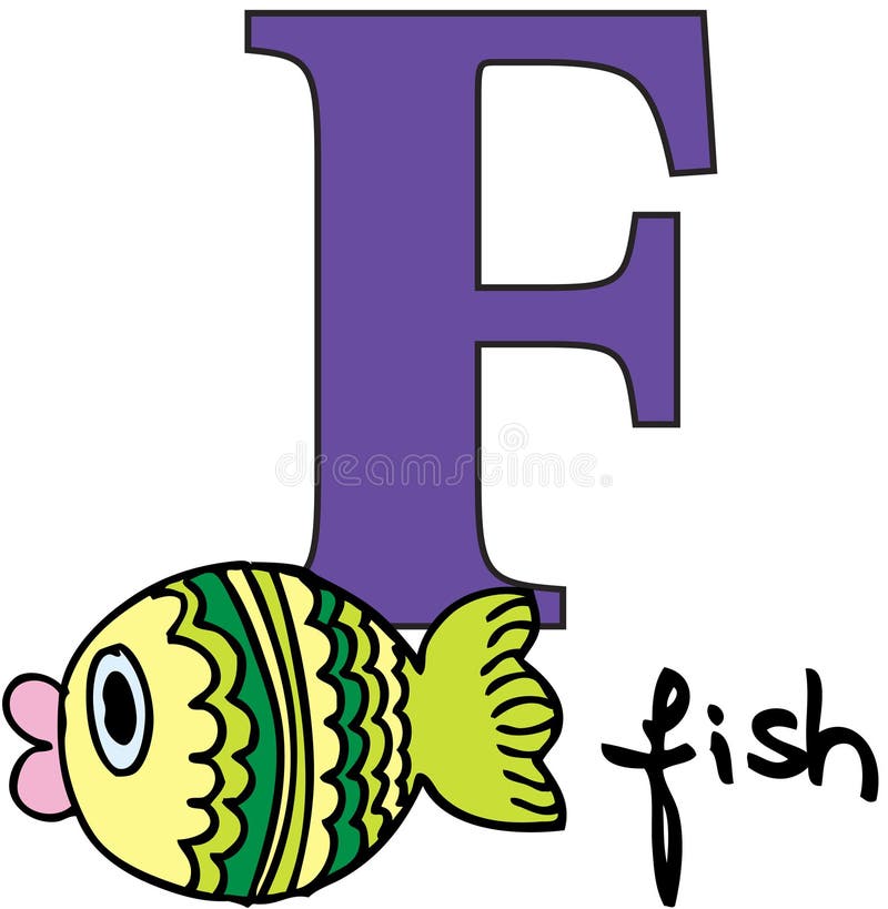 poissons animaux de l'alphabet f