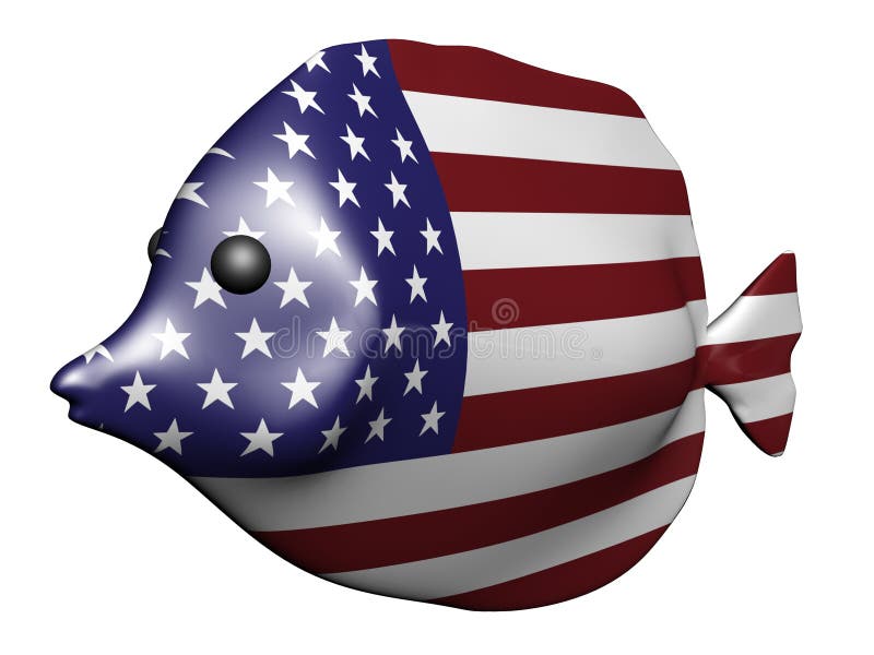 Poissons d'indicateur des Etats-Unis illustration libre de droits Poissons d'indicateur des Etats-Unis illustration libre de droits