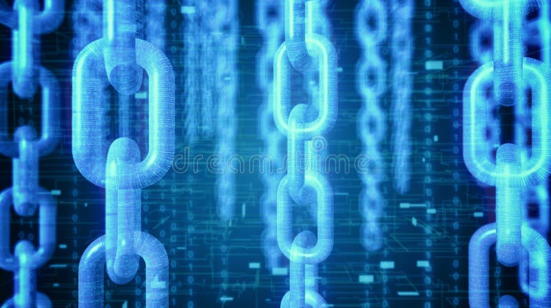 Pojęcie blockchain cryptocurrencies i technologia ilustracja wektor