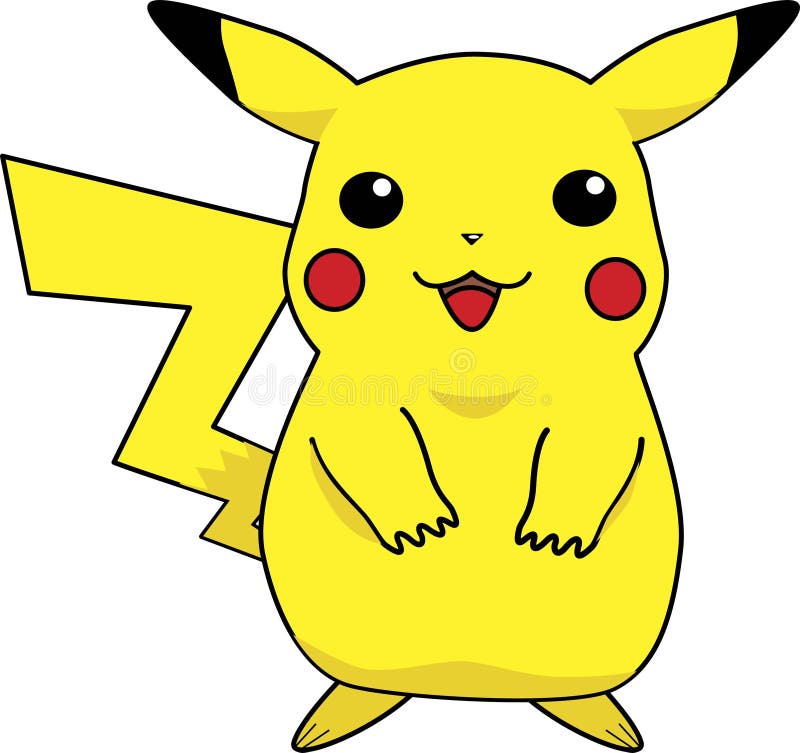 Pokémon Pikachu sentado em a terra com uma pequeno brinquedo. generativo  ai. 28404932 Foto de stock no Vecteezy