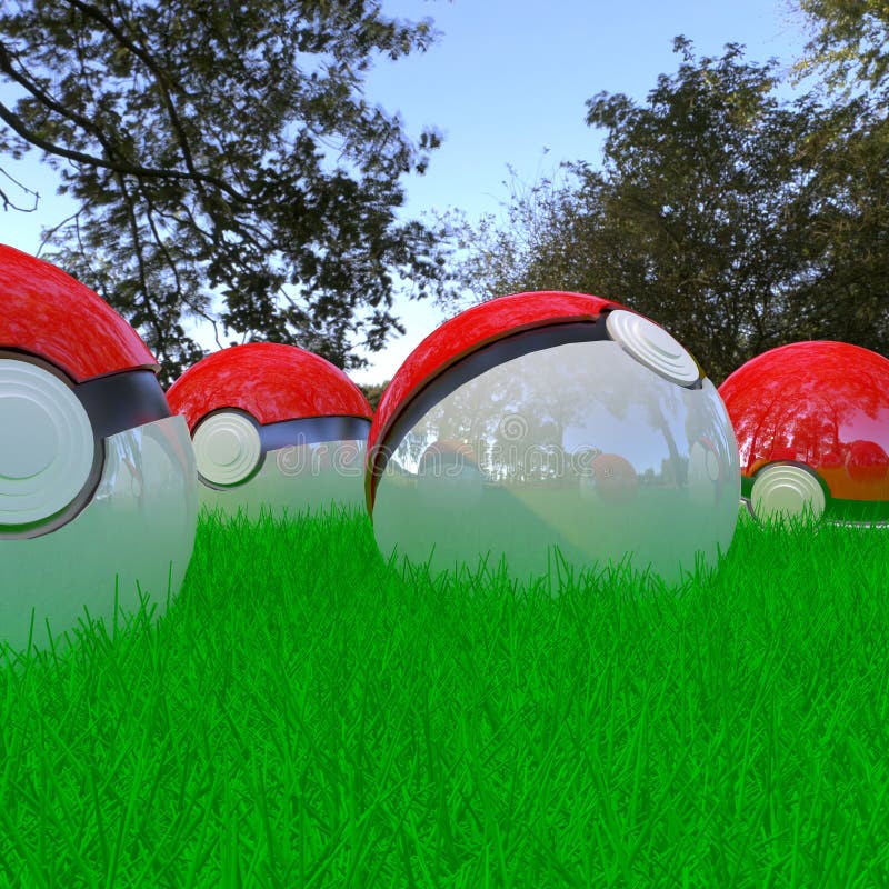 Ilustração editorial: renderização 3d de pokeball isolado em um