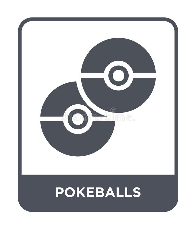 Pokeball icon in gray color Royalty Free Vector Image