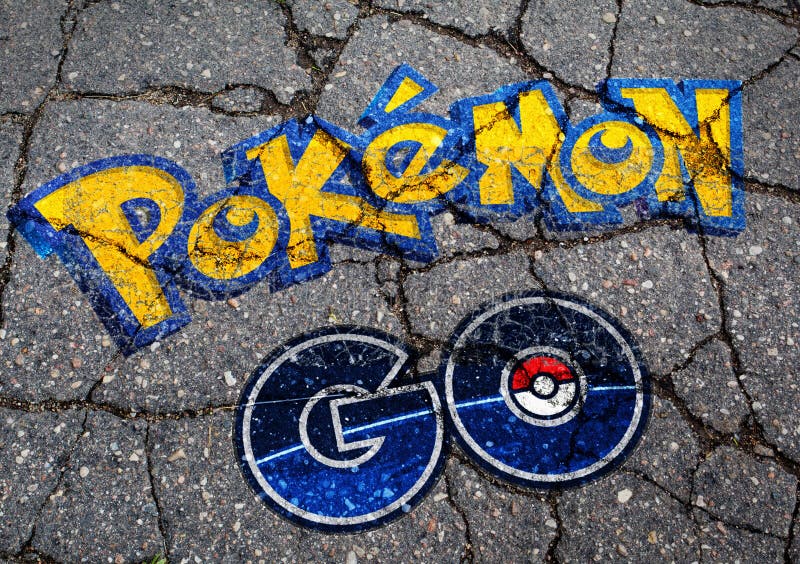 Pokemon GAAT embleem in graffitistijl op beton
