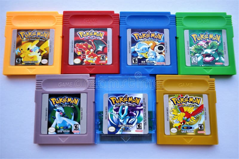 Pokemon Complete GBA Collection Games Editorial Photography - Image of complete: 142206827