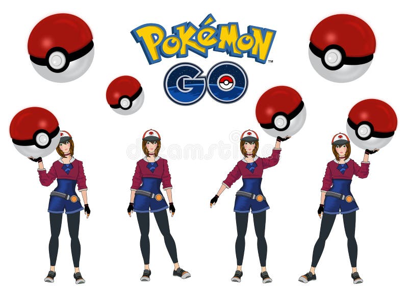 Pokemon går stock illustrationer Pokemon går stock illustrationer