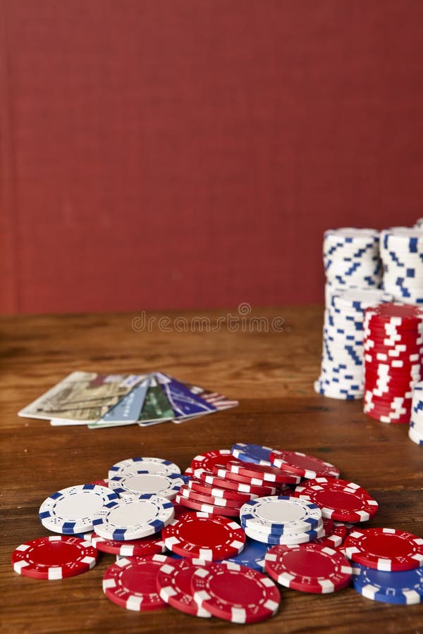 Poker Chips and Credit Cards Stock Photo Image of game, chance 12940566