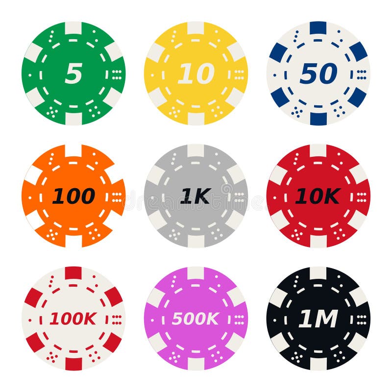Poker chips stock vector. Illustration of cutout, gambling 101108901