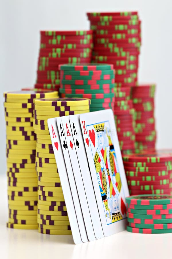 Poker Chips and Playing Cards Stock Image Image of front, pair 62613947