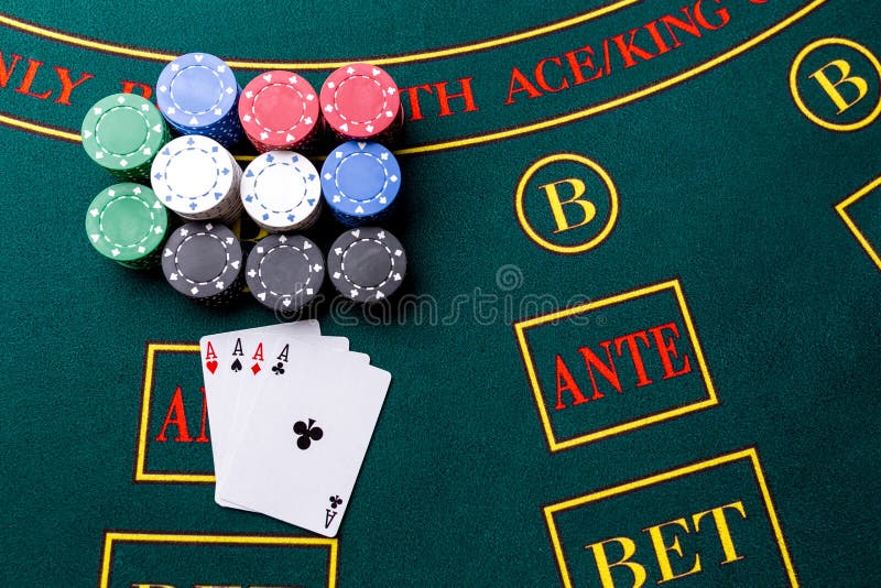 Poker Chips on a Table at the Casino Stock Photo Image of gambler, cards 77490594
