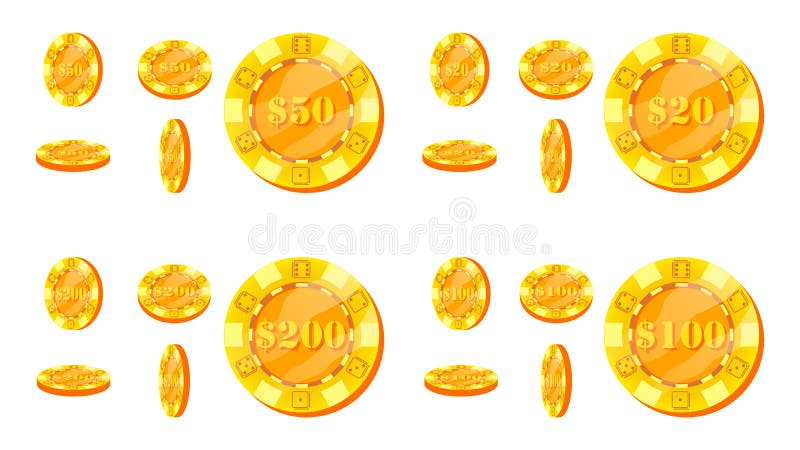Poker Chips Vector Lägenhet tecknad filmuppsättning 20 50, 100, tecken för dollar 200 är upphovsman till illustrationen i vektor vektor illustrationer Poker Chips Vector Lägenhet tecknad filmuppsättning 20 50, 100, tecken för dollar 200 är upphovsman till illustrationen i vektor vektor illustrationer
