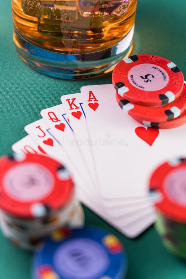 Poker game royal flush stock image. Image of casino 186494553