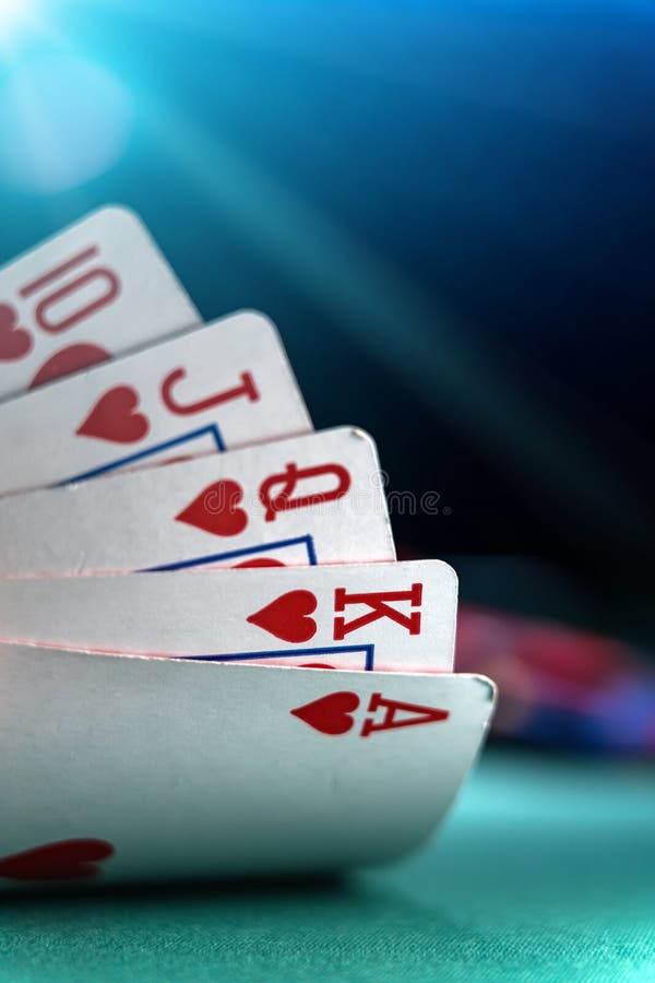 Poker game royal flush stock image. Image of icon, blackjack 183031493