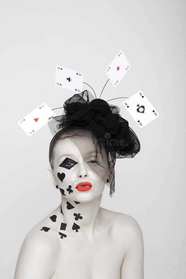 Poker girl 3 stock image. Image of betting, eyes, game - 12935765