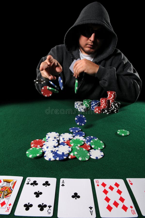 Poker Player Betting stock photo. Image of gamble, face 11609322