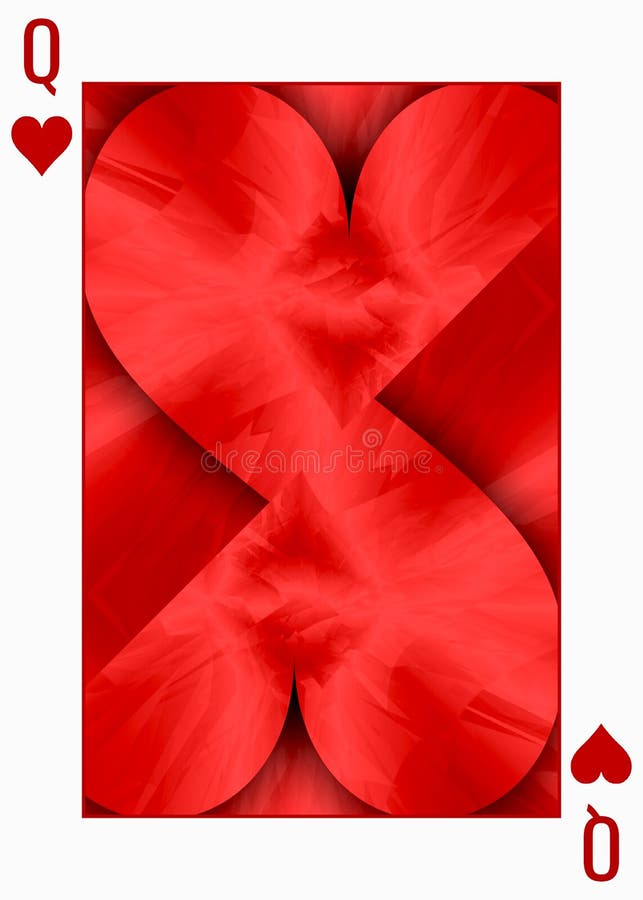 Poker Playing Card Heart Symbol Stock Illustration Illustration of