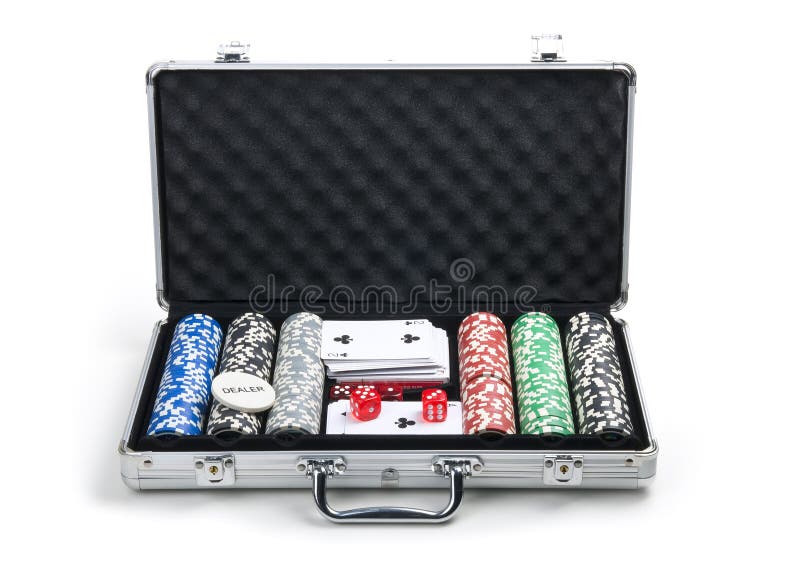 Poker set in case