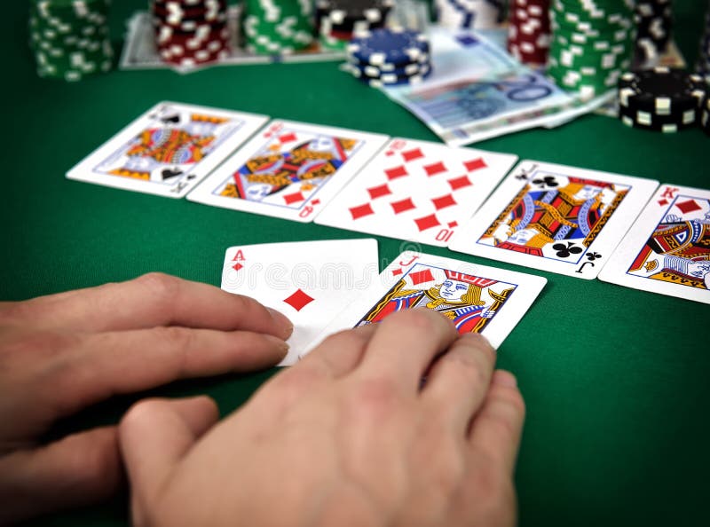 Poker street stock image. Image of club, game, casino 52592487