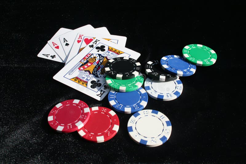 Poker time! stock photo. Image of aces, hand, winner, money 952288