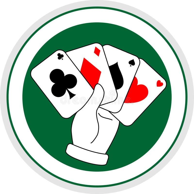 Poker winner stock illustration