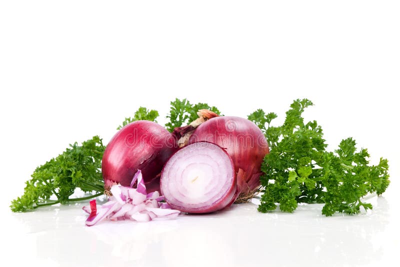 Pokrojona rewolucjonistki cebula fotografia stock Pokrojona rewolucjonistki cebula fotografia stock