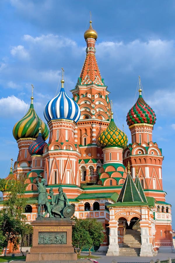 Vasily Blazhenny Cathedral, Red Square, Moscow, Russia Stock Image