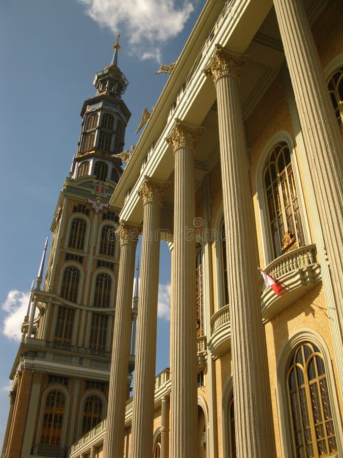 Poland kościelny wysoki wierza